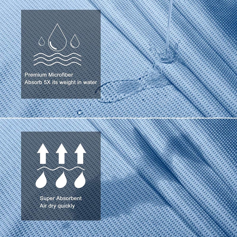 Heathyoga Hot Yoga Towel Non Slip, Microfiber Non Slip Yoga Mat Towel, Exclusive Corner Pockets Design, Dual-Grip, Sweat Absorbent, Perfect for Hot Yoga, Bikram, Pilates and Yoga Mats - Image 3